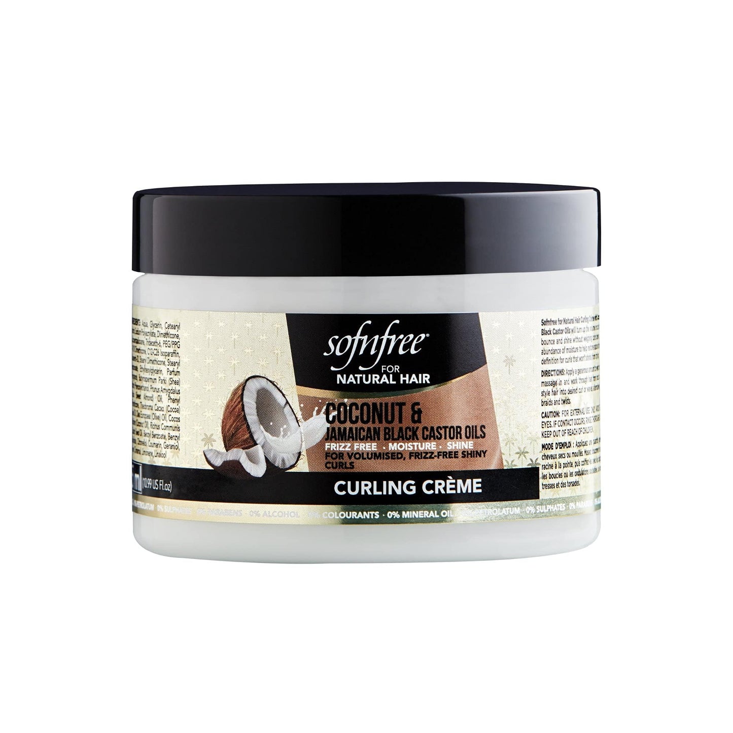 Sofnfree crème activatrice de boucle à base de coco et l’huile de ricin noir 325ml