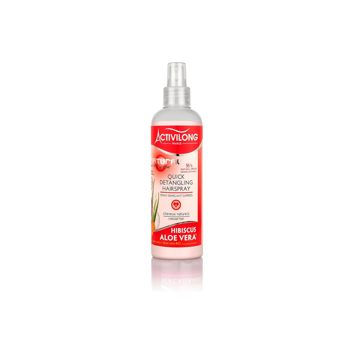 Spray démêlant rapide pour cheveux Natural Touch d'Activilong, 200 ml