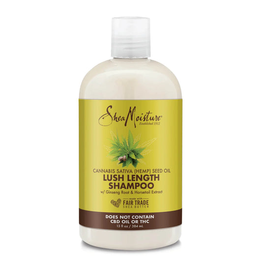 Shampoing Lush Length à l'huile de graines de cannabis sativa (chanvre) de Sheamoisture 384 ml
