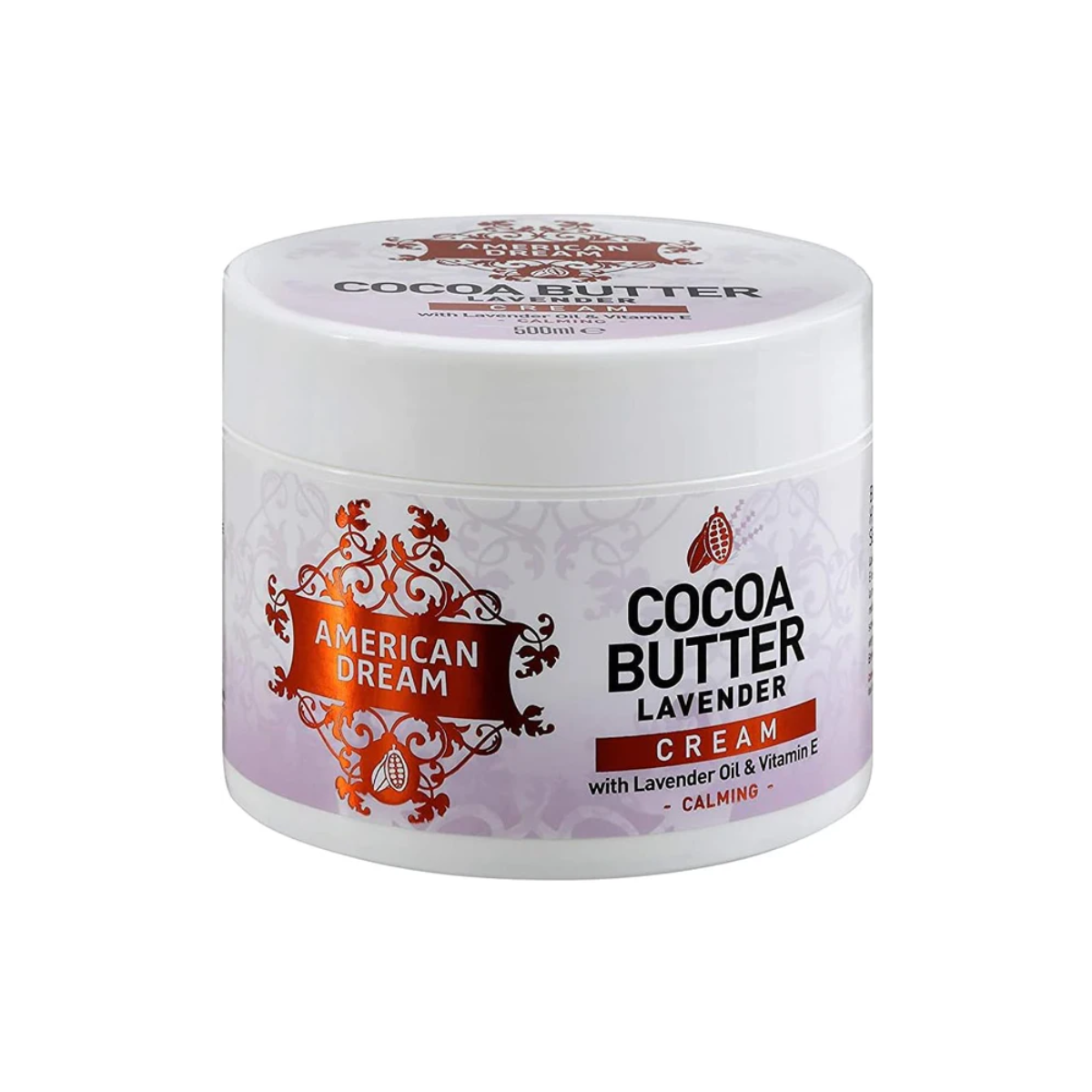 Crème au beurre de cacao et à la lavande American Dream infusée d'huile de lavande et de vitamine E 500 ml