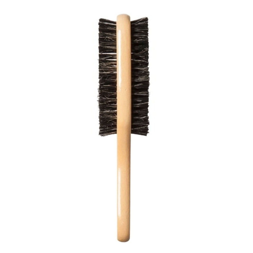 Brosse à cheveux ondulée double face classique, couleur beige