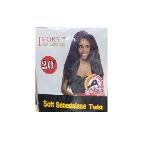 Extension de cheveux ivoire doux torsadé sénégalais 20"