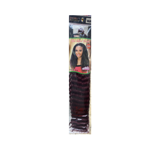 Extension de cheveux ivoire tresse brésilienne 20"