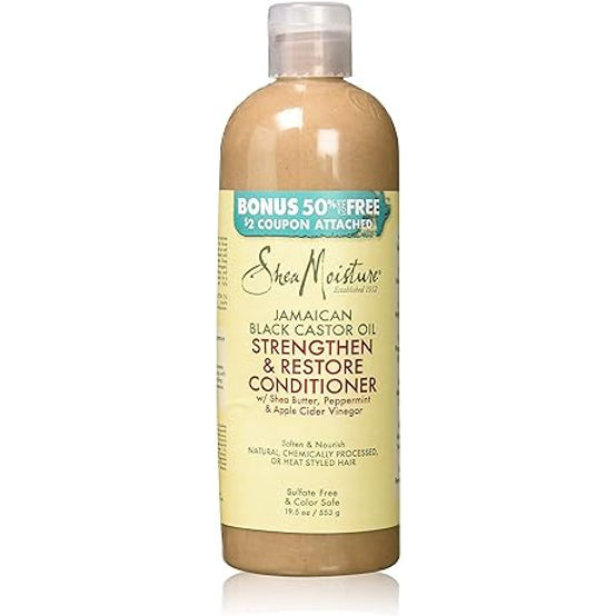 Après-shampooing force et croissance à l'huile de ricin noire jamaïcaine de Shea Moisture 553 g
