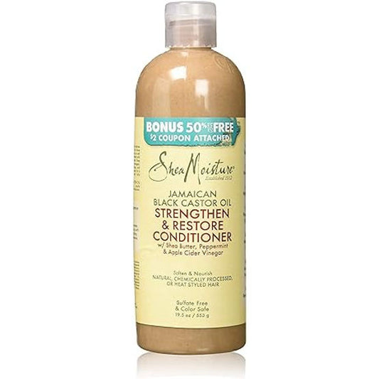 Après-shampooing force et croissance à l'huile de ricin noire jamaïcaine de Shea Moisture 553 g