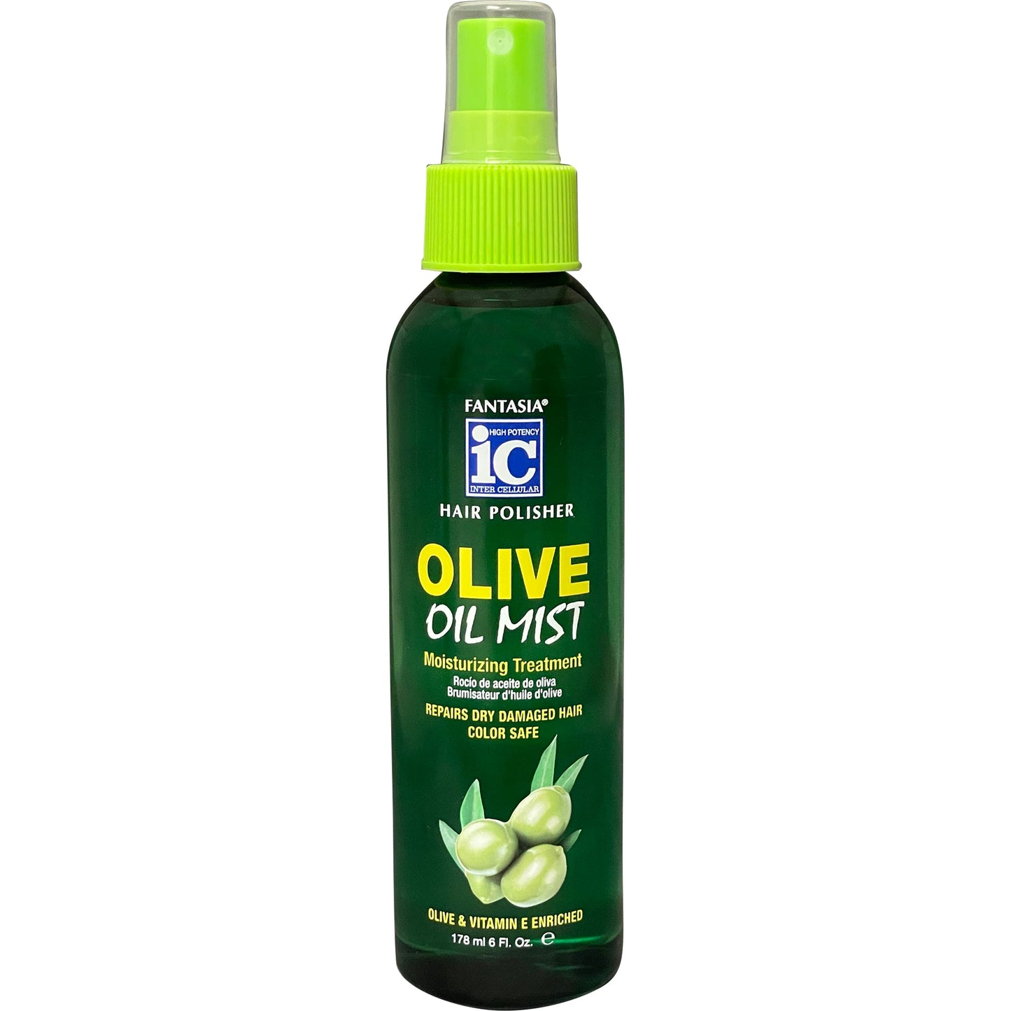 Spray lissant pour cheveux Fantasia à l'huile d'olive 178 ml