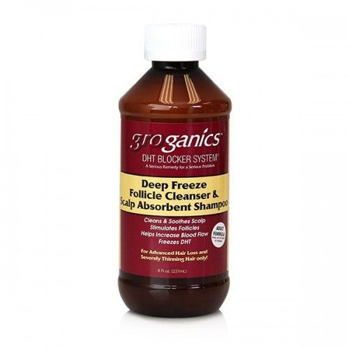 Shampooing absorbant pour le cuir chevelu et nettoyant pour follicules Deep Freeze de Groganics 354 ml