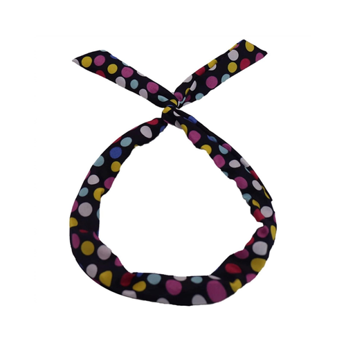 Bandes élastiques pour cheveux Bandeau à nœud croisé Bandeau à pois