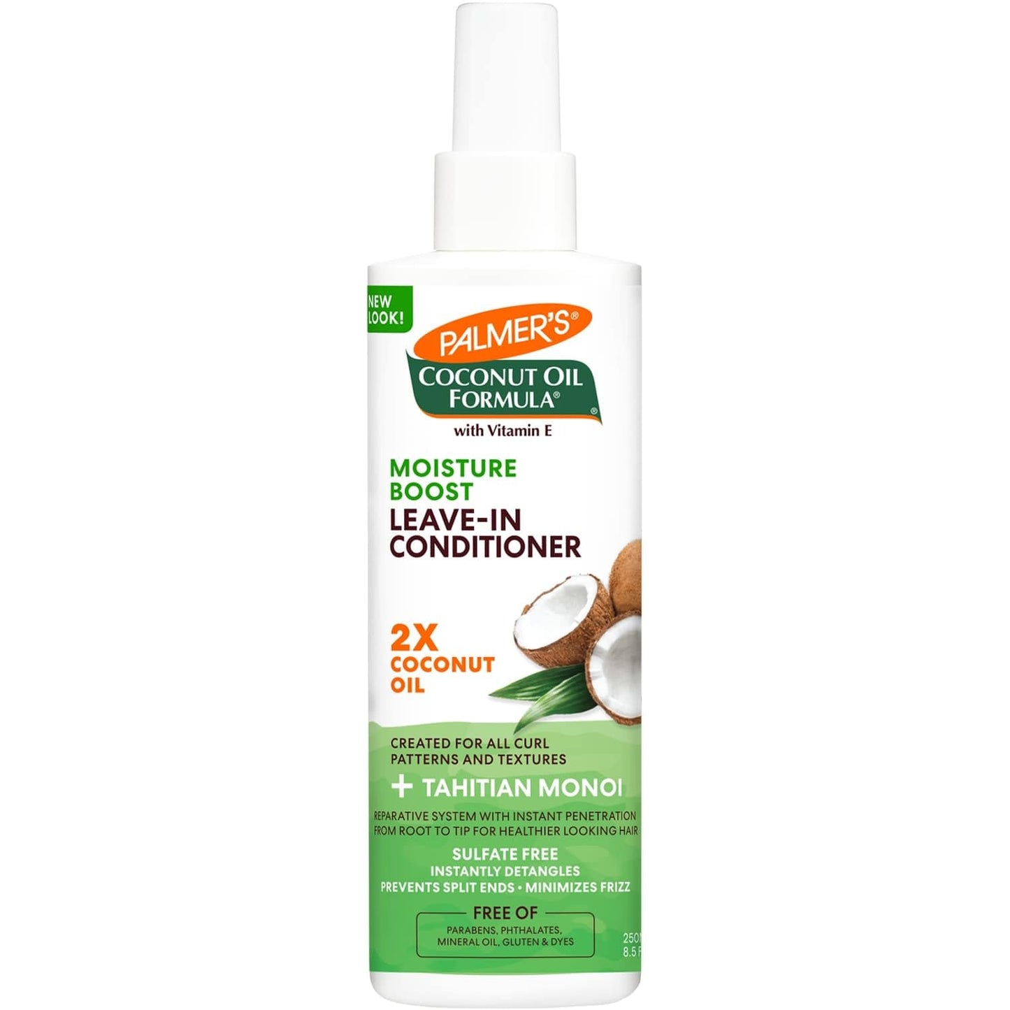 Spray revitalisant sans rinçage à l'huile de coco Palmer's 250 ml
