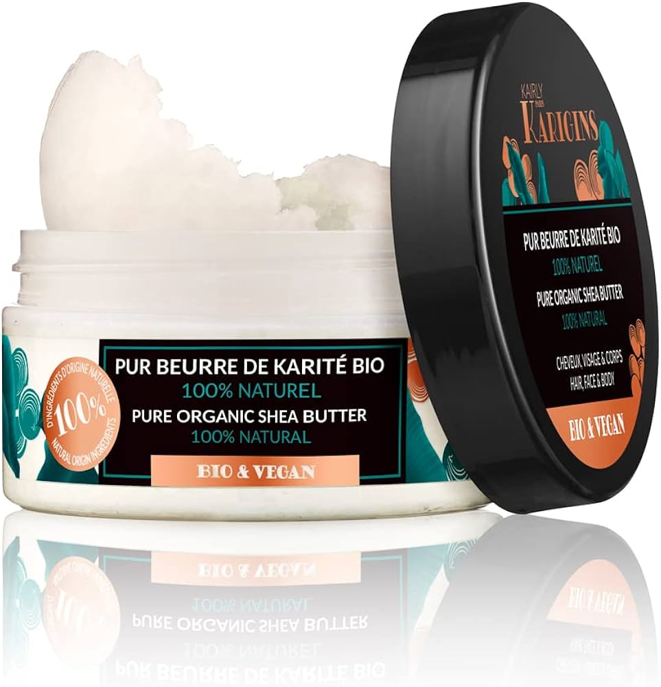 Kairly/Karigins - Pur Beurre De Karité Bio Et Vegan - Hydrate Et Répare Les Cheveux - 100ml