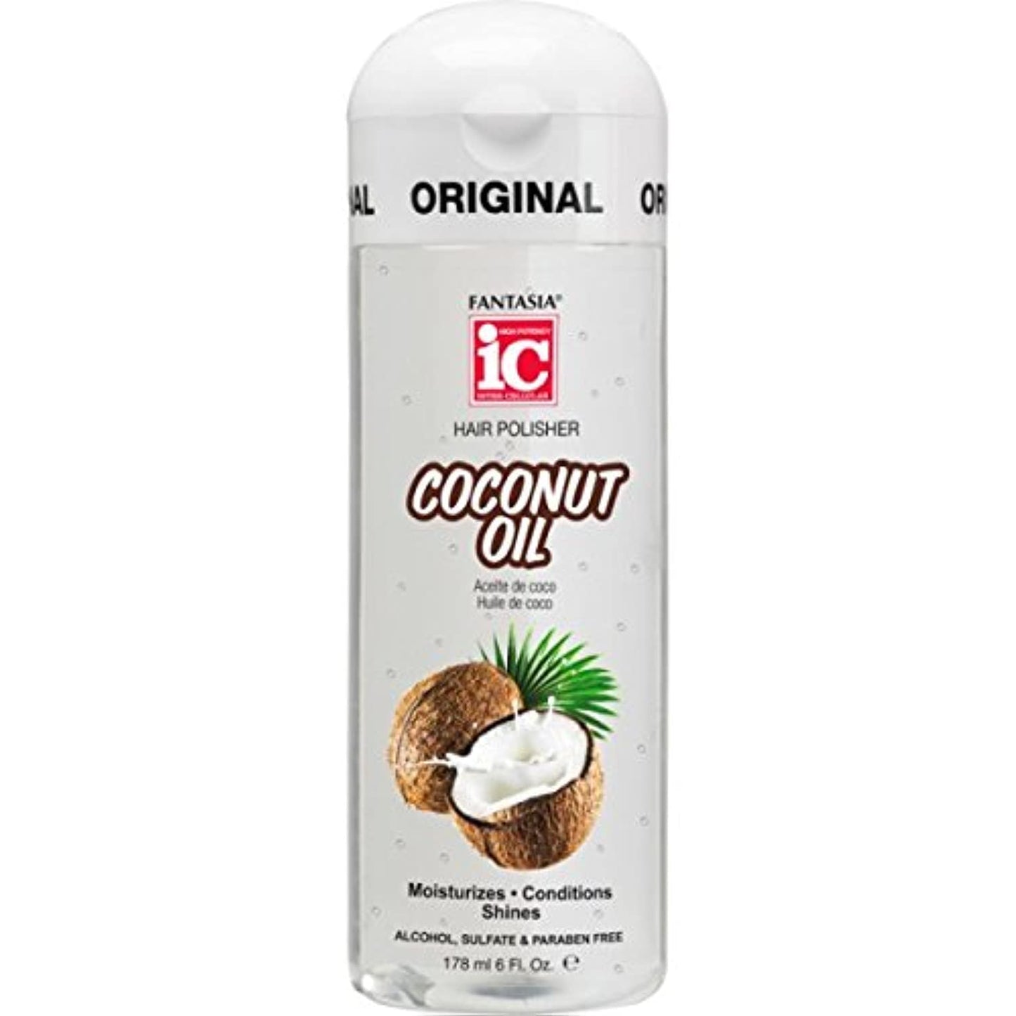 Fantasia Ic Hair Polisher 6 oz Huile de noix de coco