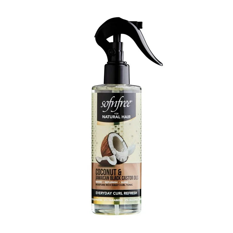 Sofnfree spray hydratant et bouclant a base de coco et d’huile de ricin noir jamaicain 240ml