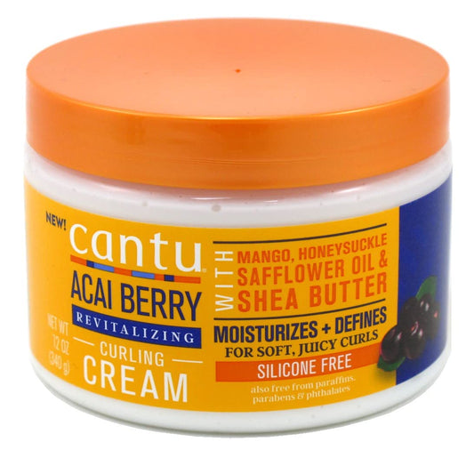 Crème revitalisante pour boucles aux baies d'açaï Cantu 12 oz