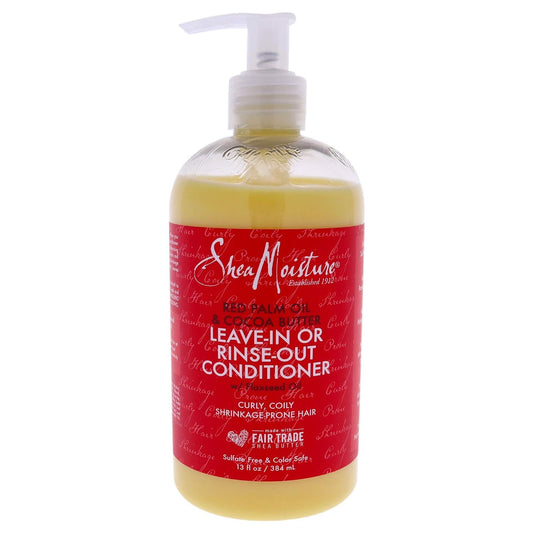Après-shampoing sans rinçage ou sans rinçage à l'huile de palme rouge et au beurre de cacao Sheamoisture 384 ml