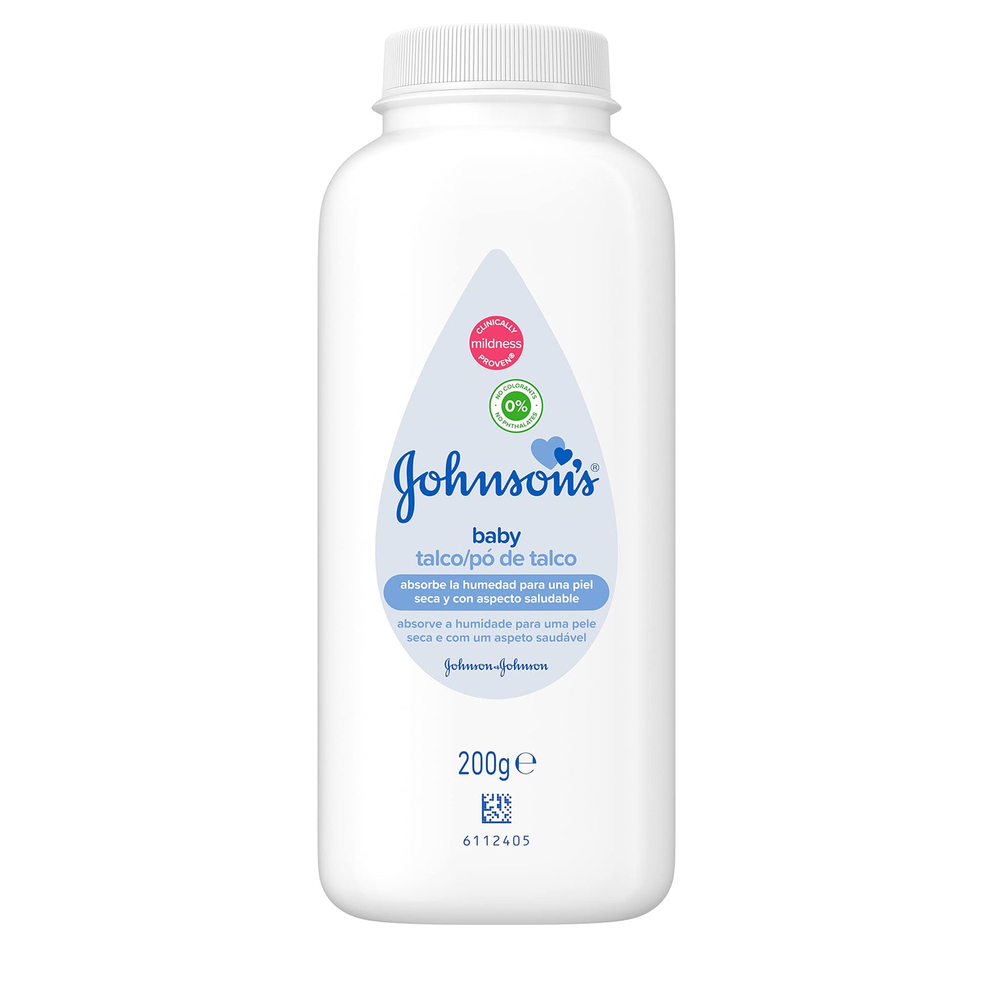 Poudre de talc pour bébé Johnson & Johnson 200 g