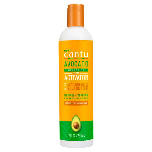 Cantu Activateur de boucles hydratant à l'huile d'avocat et au beurre de karité 355 ml