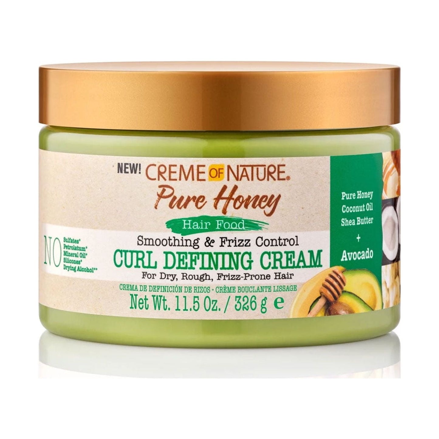 Crème définissante pour boucles Pure Honey Avocado de Creme Of Nature, 11,5 oz