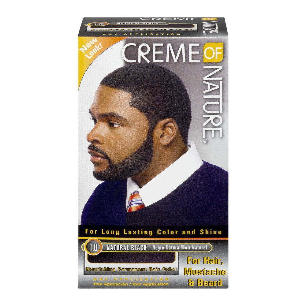 Crème de coloration permanente pour cheveux 1.0 Noir naturel