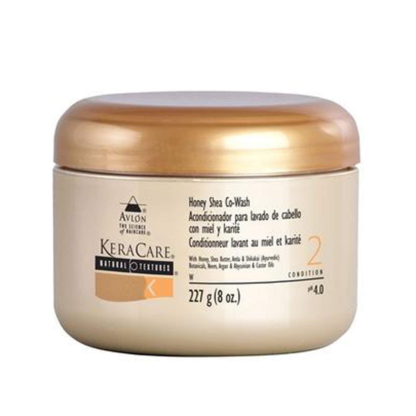 Keracare Avlon Natural Textures Co-Wash au miel et au karité, Conditionneur 2, 227 g