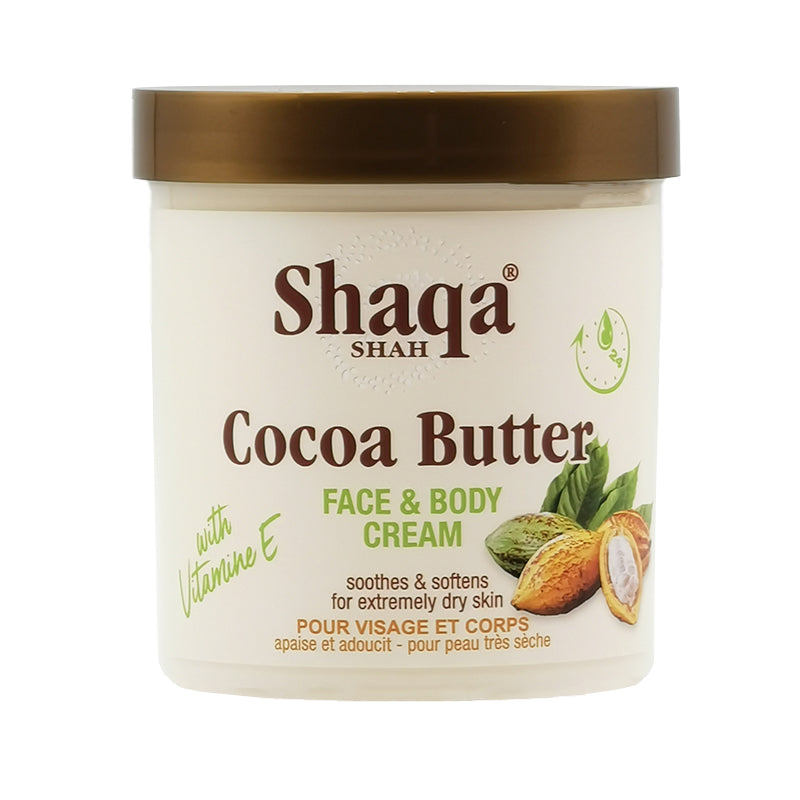 Crème visage et corps au beurre de cacao Shaqa Shah 450 ml
