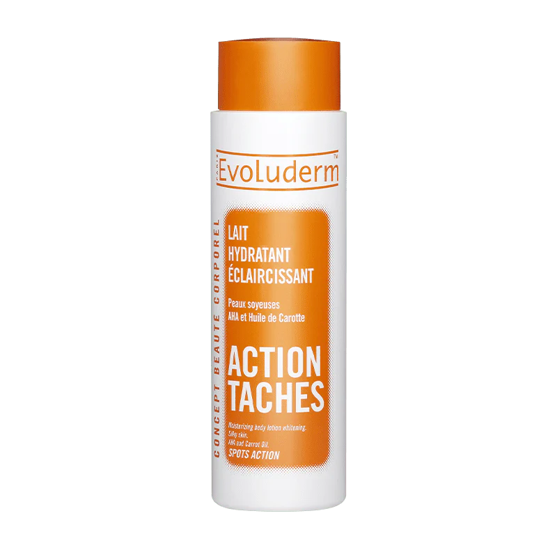 Lait hydratant éclaircissant à action localisée