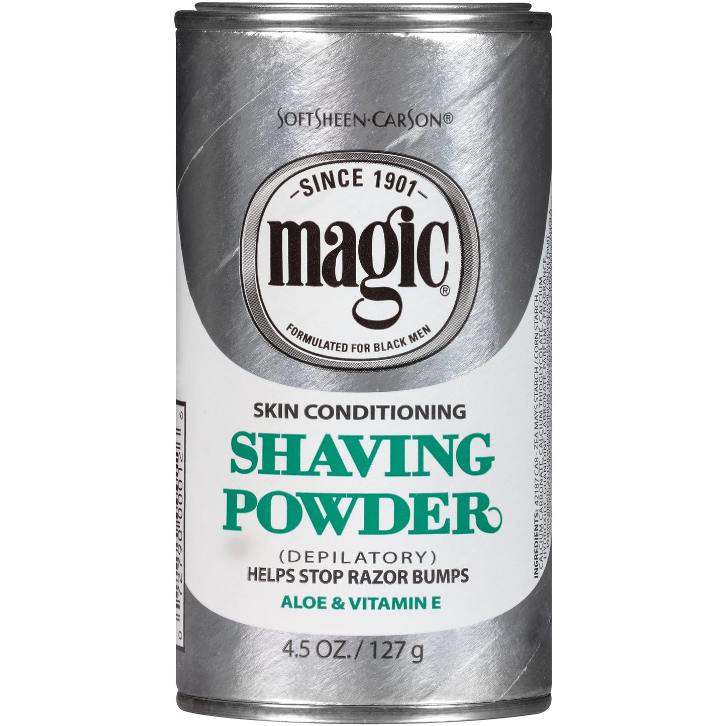 Poudre à raser revitalisante pour la peau Magic Shave 127 g