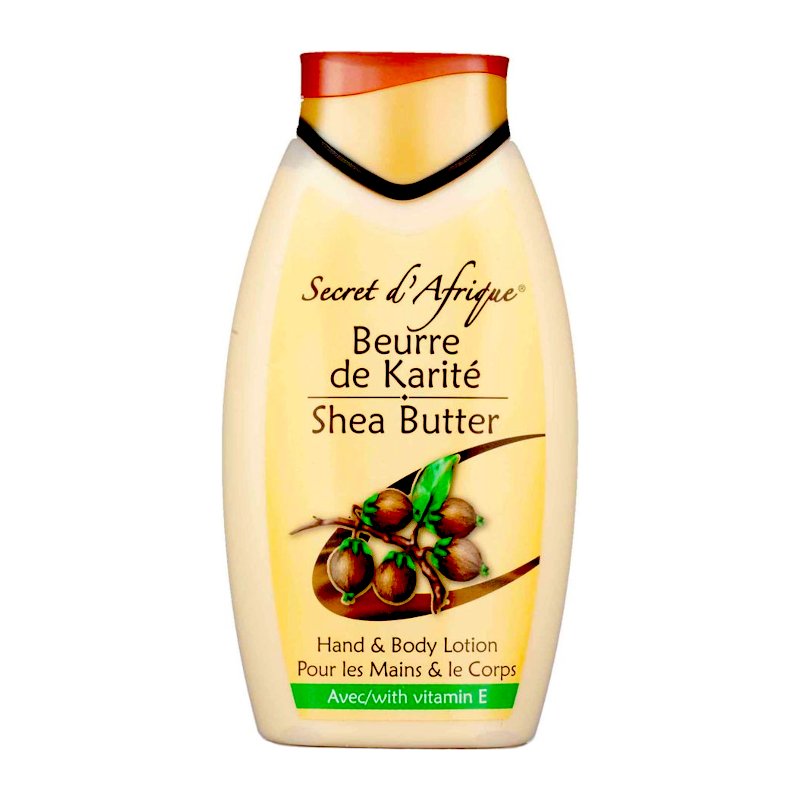 Lotion mains et corps au beurre de karité Secret D'afrique