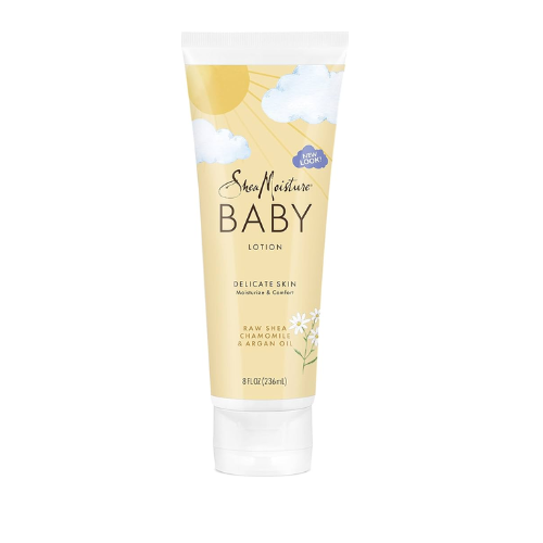 Lotion pour bébé à l'huile de karité, de camomille et d'argan brute de Shea Moisture pour enfants - 227 g