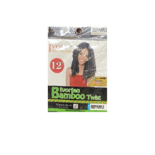 Extension de cheveux ivoire Twist en bambou ivoirien 12"
