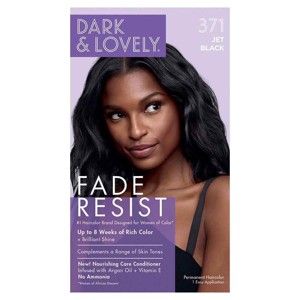Coloration permanente pour cheveux Dark And Lovely Fade Resist 371 Jet Black
