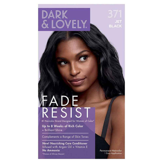 Coloration permanente pour cheveux Dark And Lovely Fade Resist 371 Jet Black