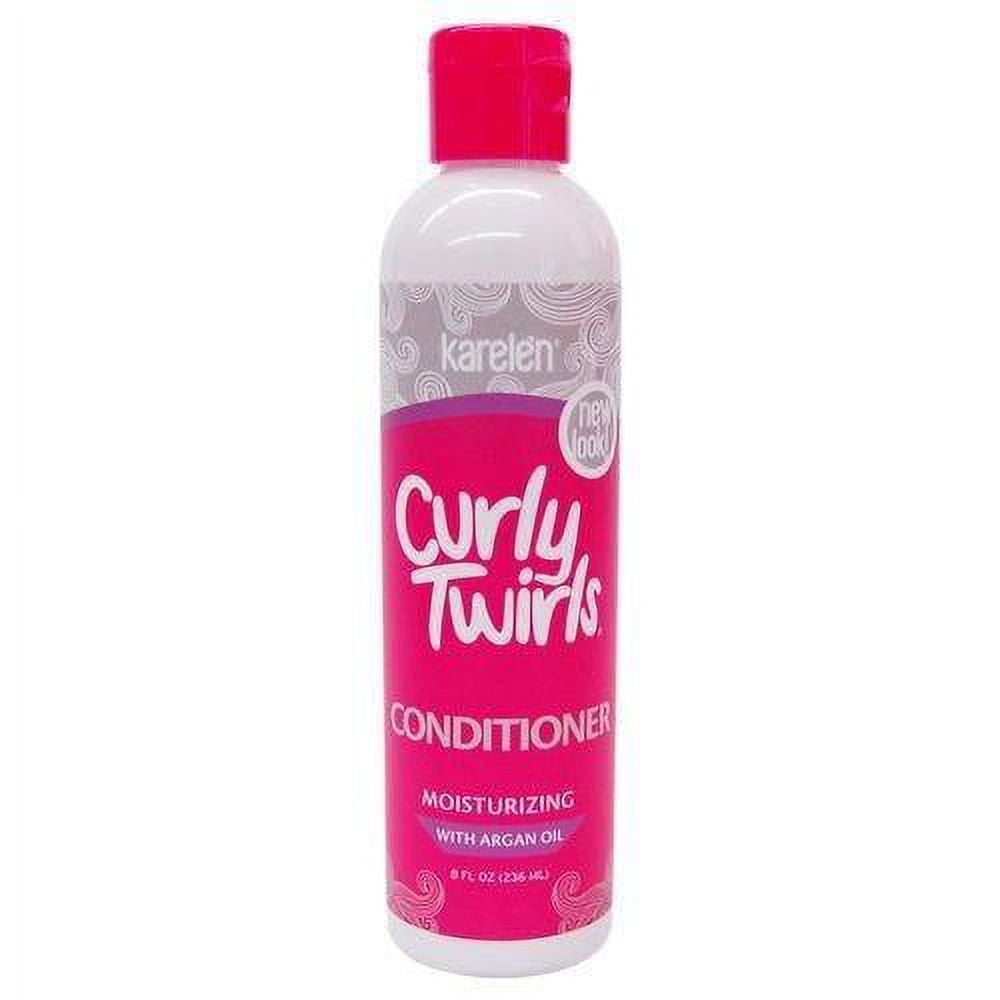 Karelen Curly Twirls Après-shampoing hydratant à l'huile d'argan, 8 oz
