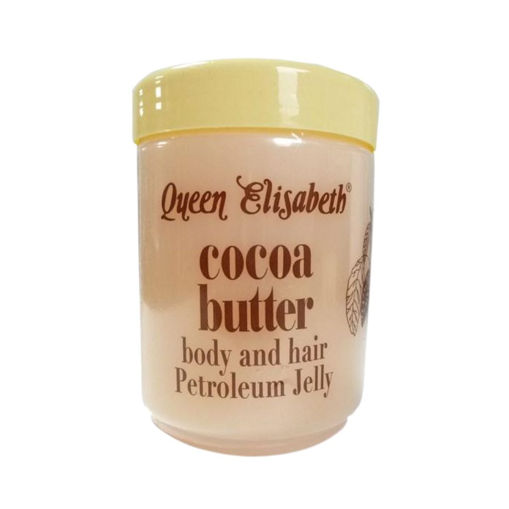 Gelée de pétrole au beurre de cacao pour le corps et les cheveux Reine Elisabeth 500 ml