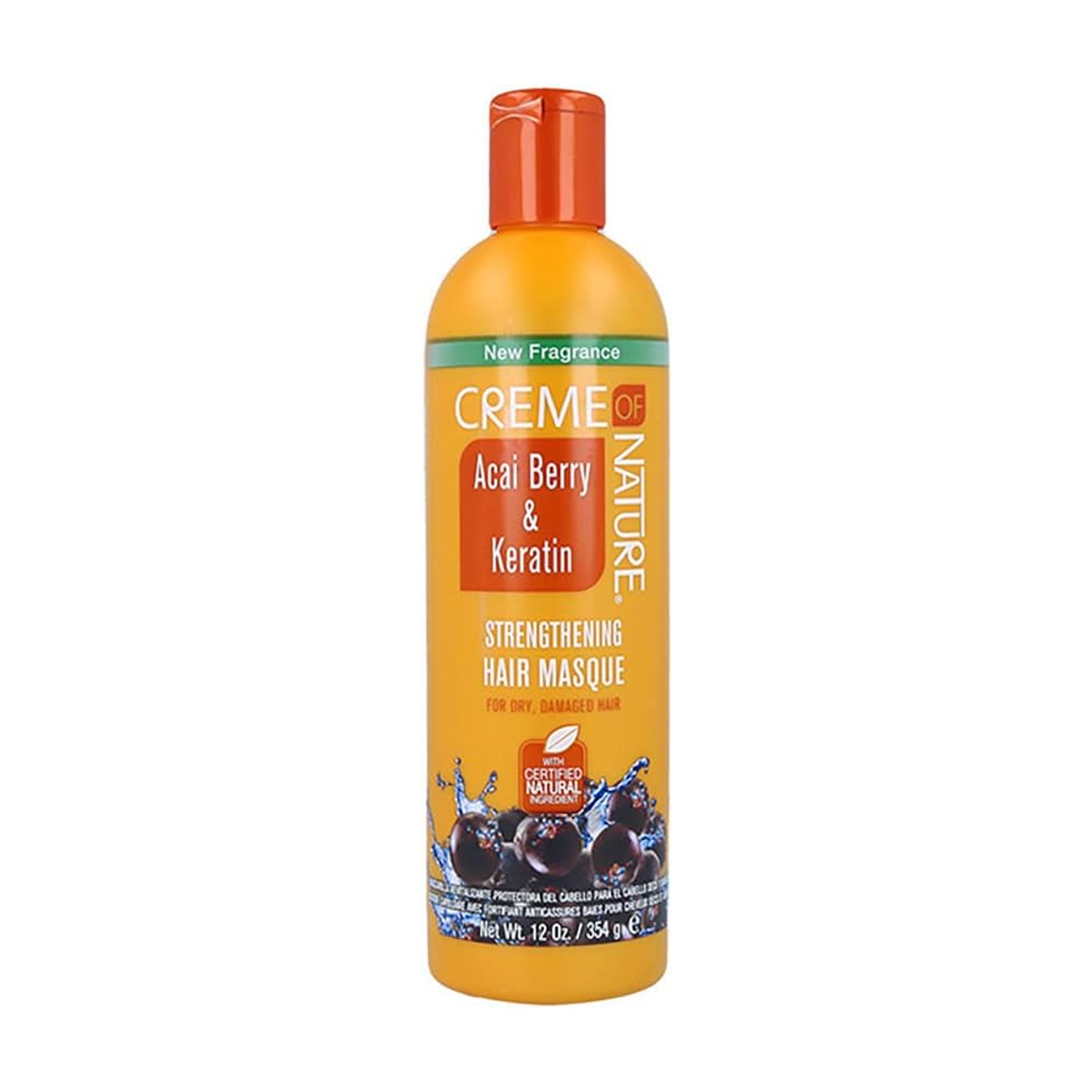 Masque aux baies d'açaï et à la kératine de Creme Of Nature, 354 ml