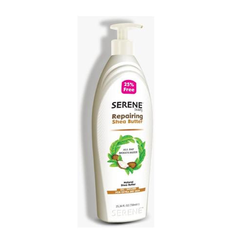 Lotion corporelle Serene Réparatrice au beurre de karité 750 ml