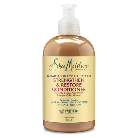 Après-shampooing fortifiant et réparateur à l'huile de ricin noire jamaïcaine de Shea Moisture, 384 ml