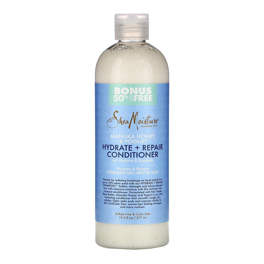 Après-shampooing hydratant et réparateur au miel de Manuka et au yogourt de Shea Moisture, 19,5 oz