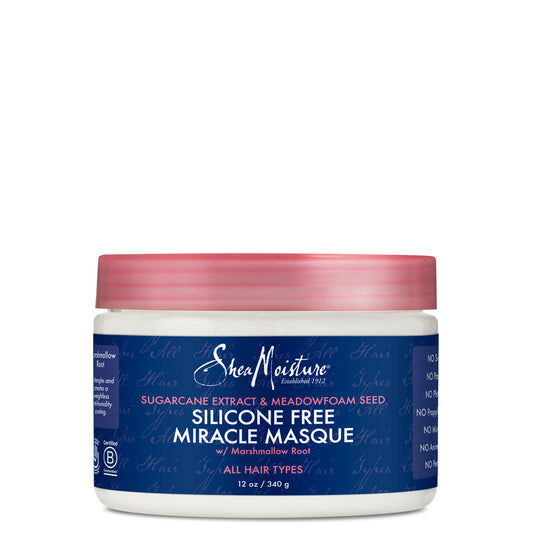 Masque miracle sans silicone à l'extrait de canne à sucre et à la limnanthe de Sheamoisture 340 g