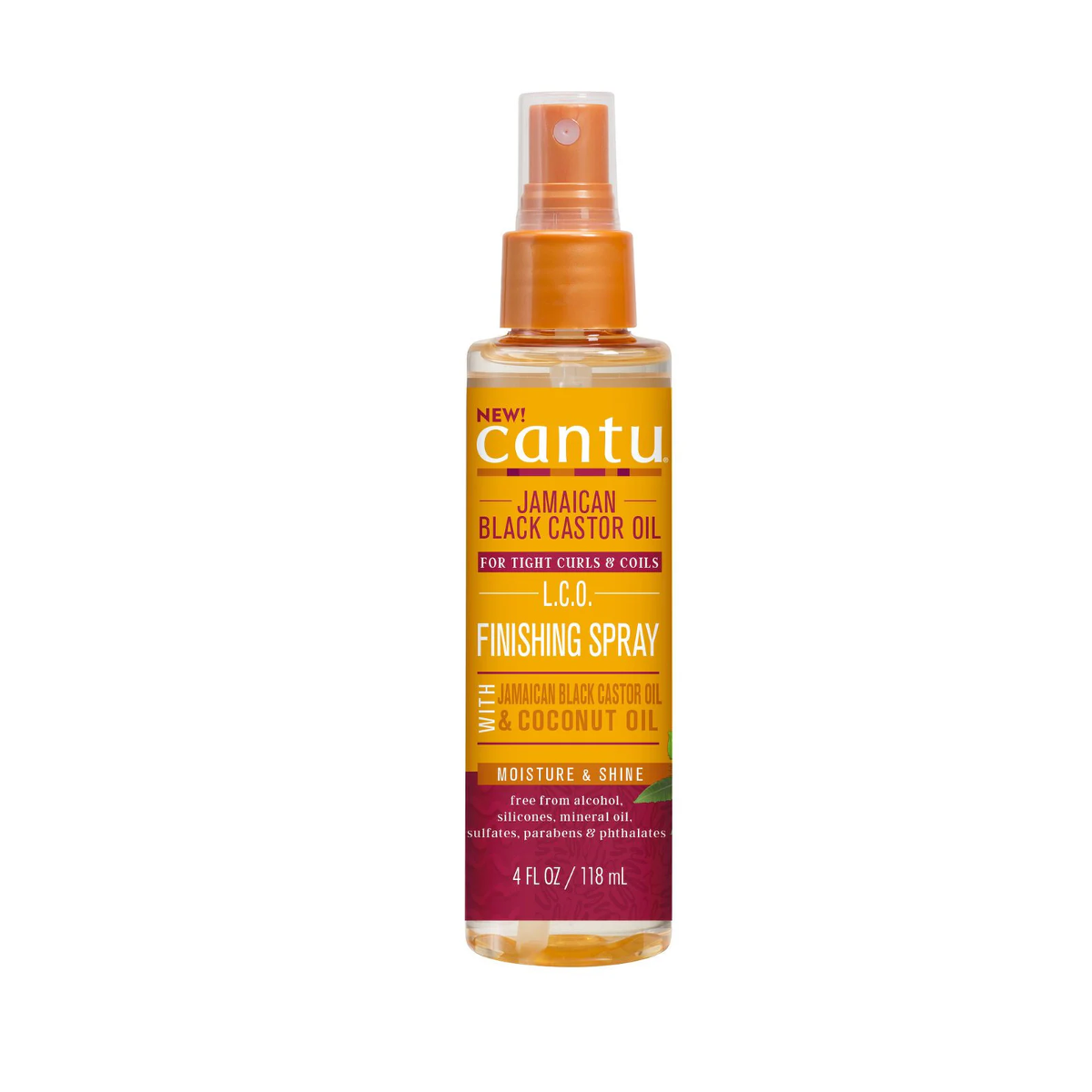 Spray de finition à l'huile de ricin noire jamaïcaine Cantu 118 ml