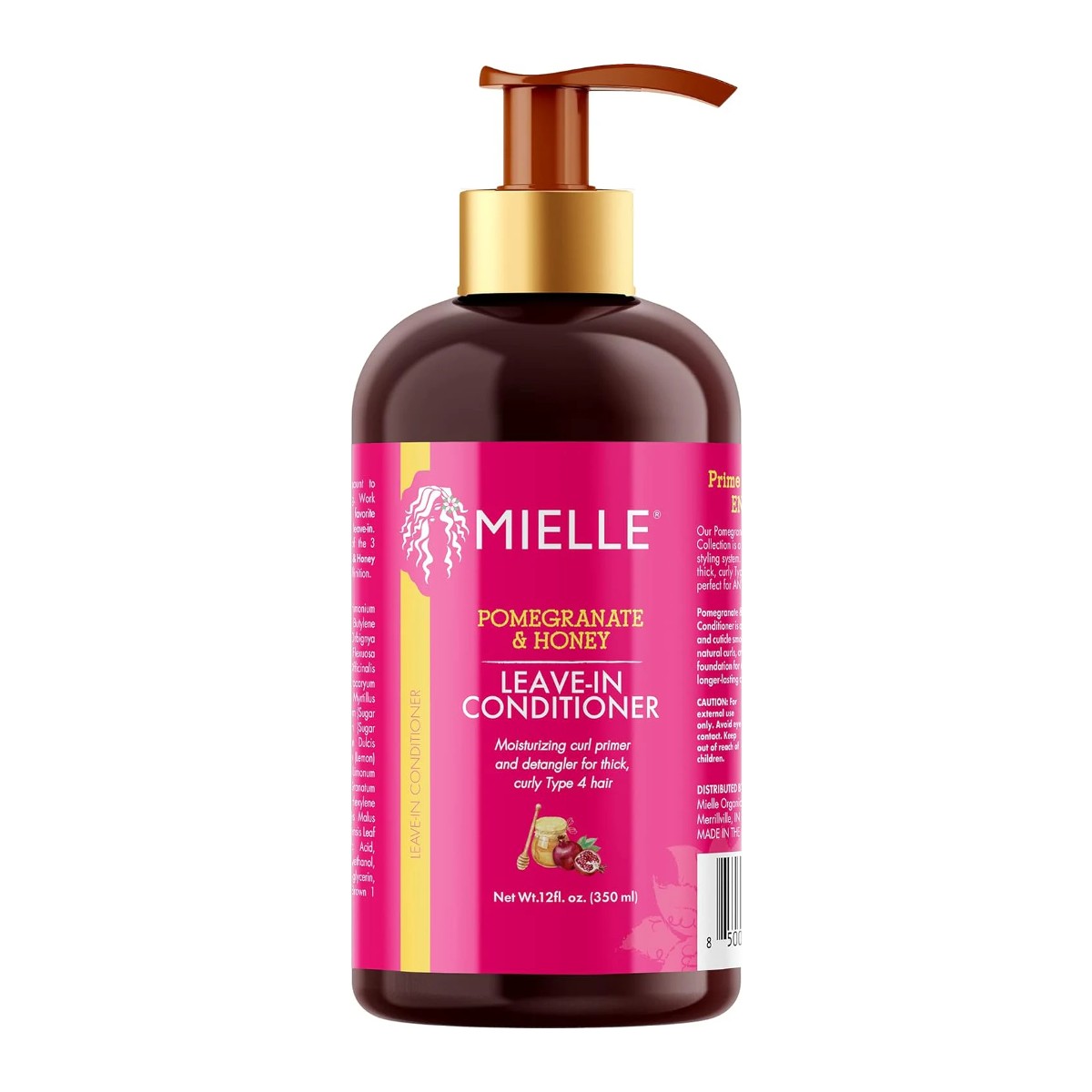 Après-shampoing sans rinçage à la grenade et au miel de Mielle Organics pour cheveux de type 4 355 ml