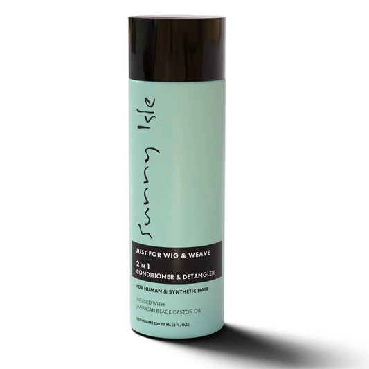 Sunny Isle Just For Wig, Weave, Braid, & Extensions 2en1 Après-shampoing et démêlant 8oz