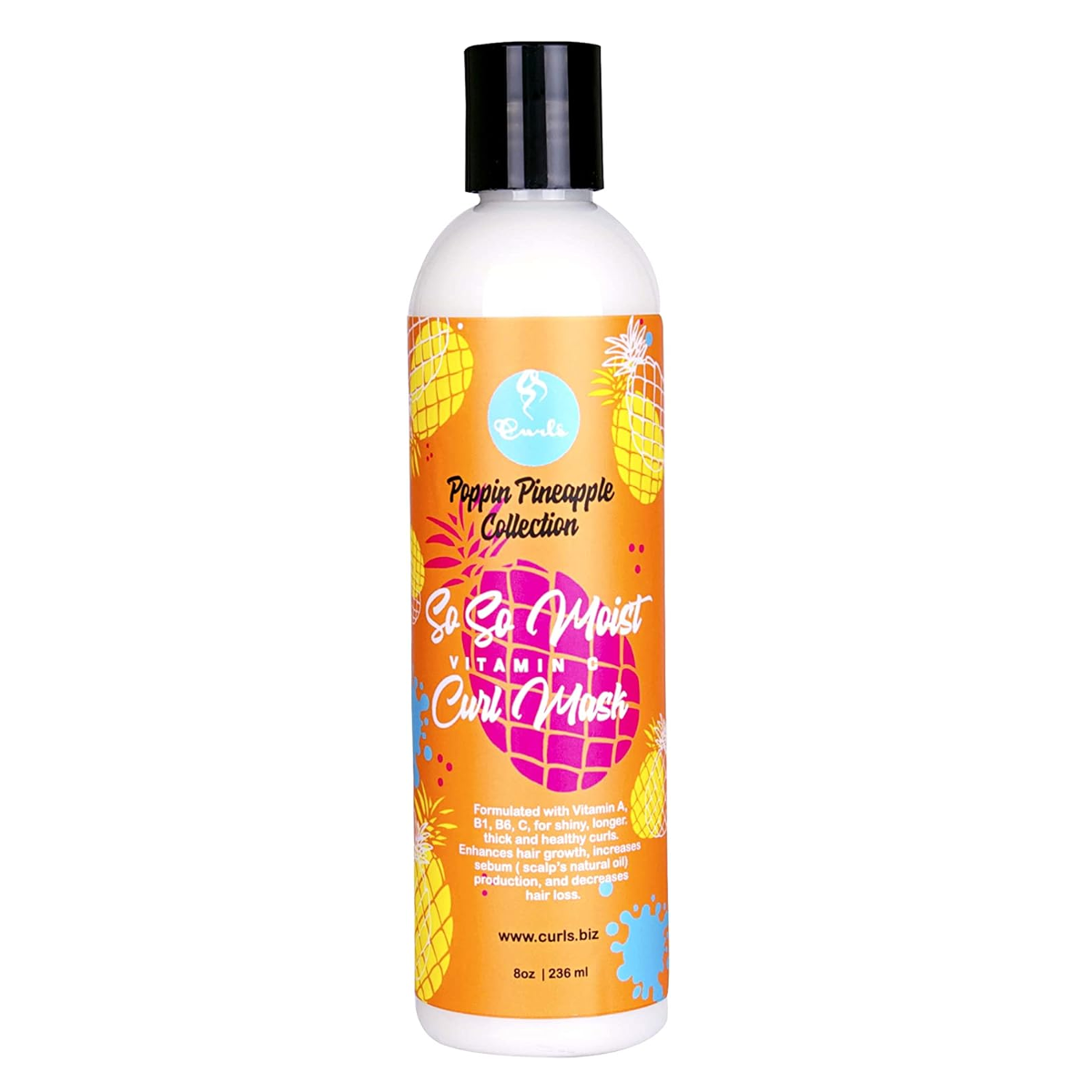 Collection Curls Poppin Pineapple - Masque pour boucles So So Moist à la vitamine C 236 ml