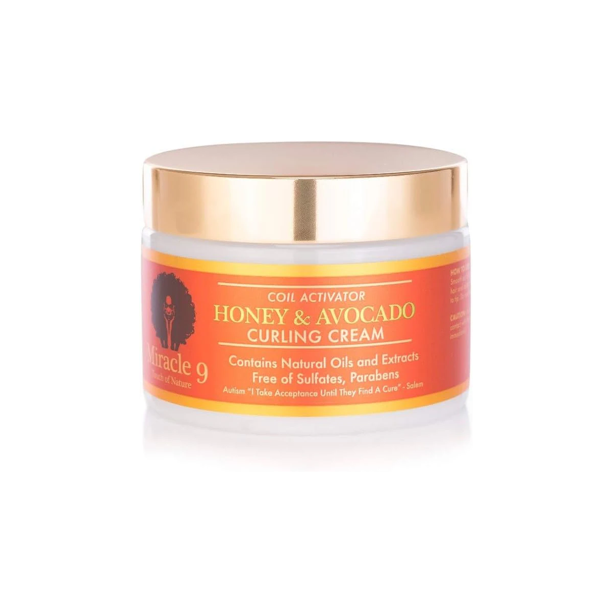 Crème de bouclage Miracle 9 Coil Activator au miel et à l'avocat 12 oz
