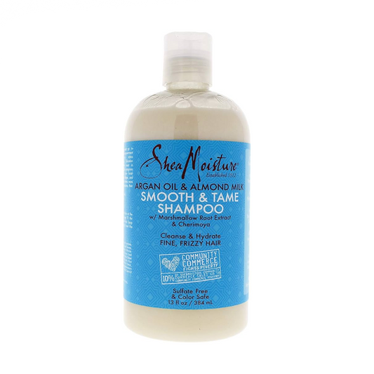 Shampoing lissant et dompteur à l'huile d'argan et au lait d'amande de Sheamoisture, 13 onces liquides