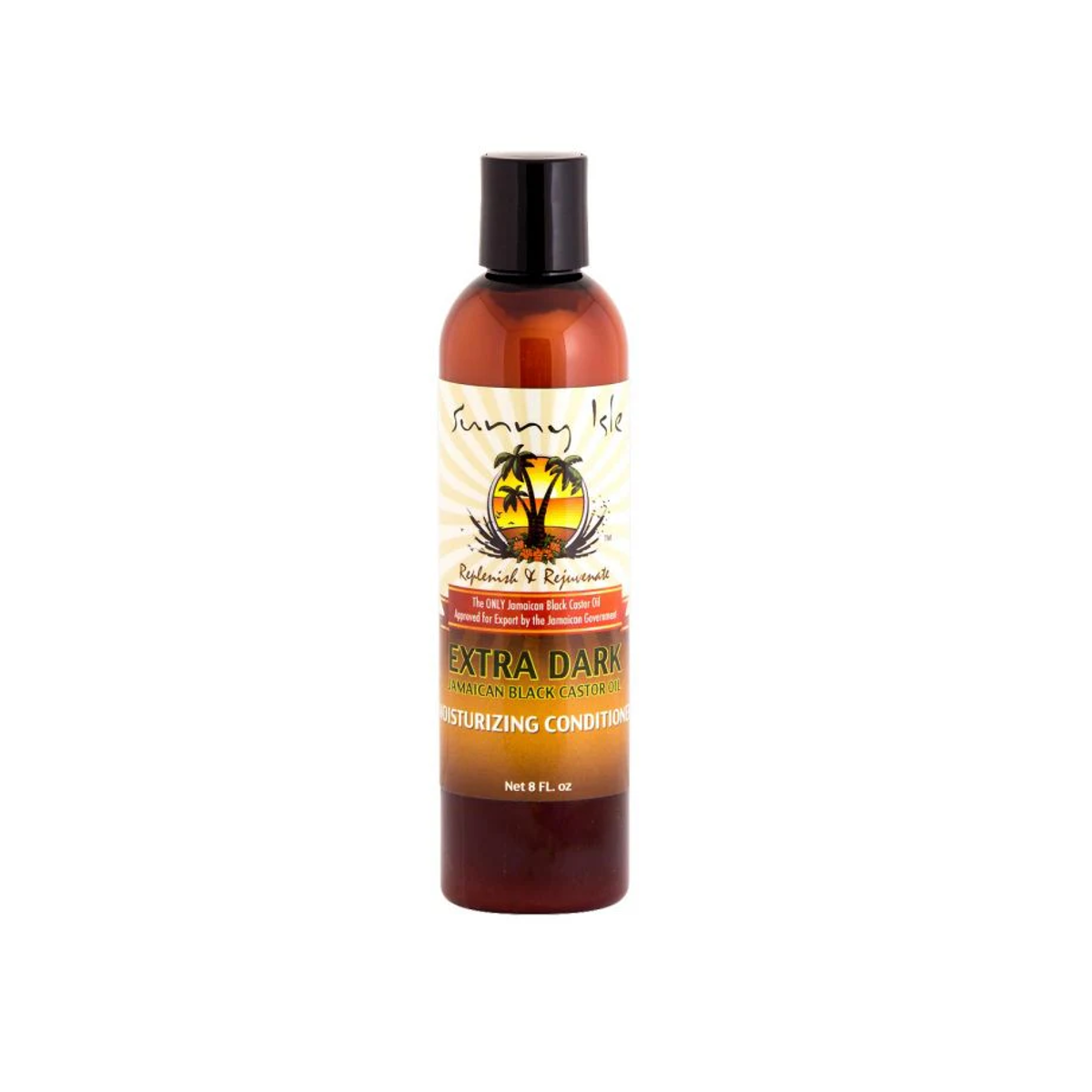 Après-shampoing hydratant à l'huile de ricin noire jamaïcaine extra foncée Sunny Isle 8 oz