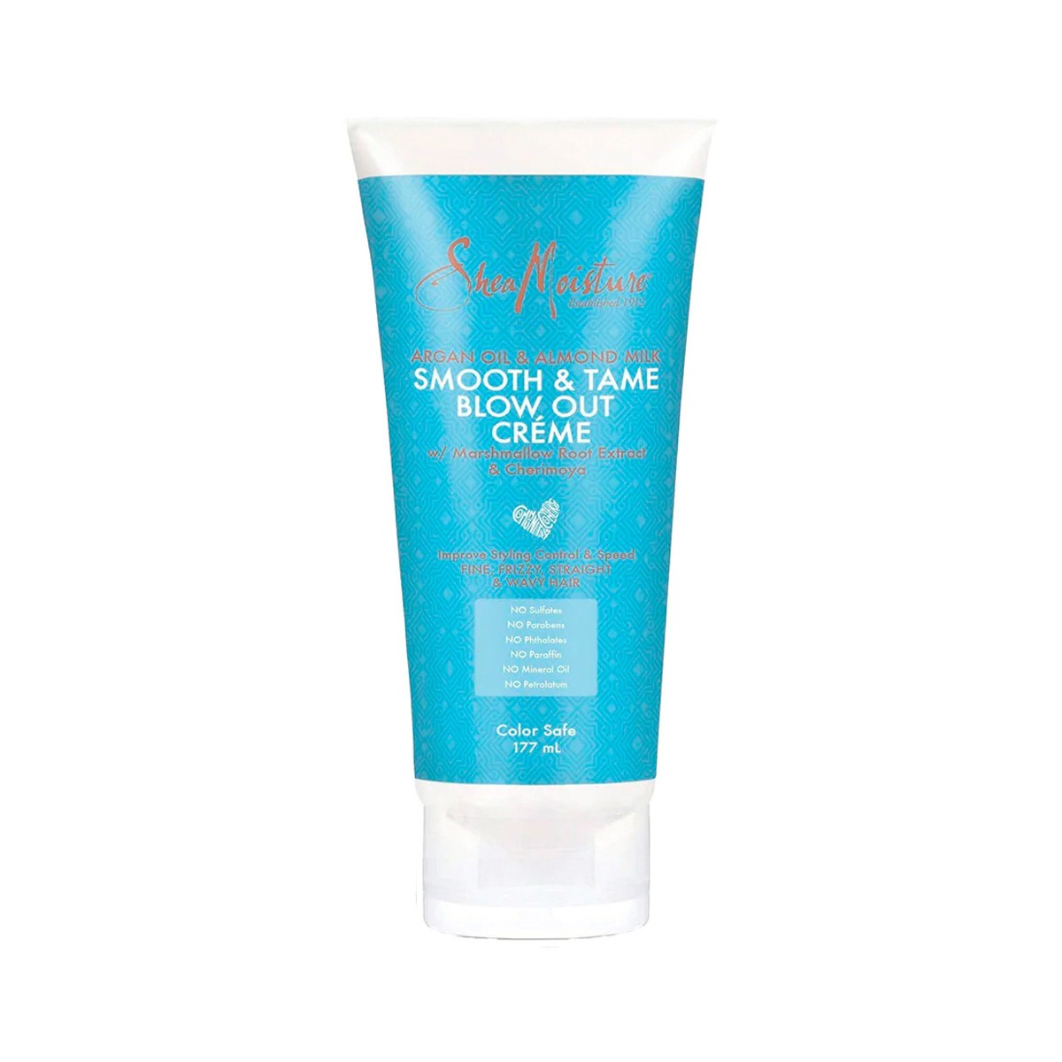 Crème coiffante lissante et dompteuse à l'huile d'argan et au lait d'amande de Shea Moisture, 170 g