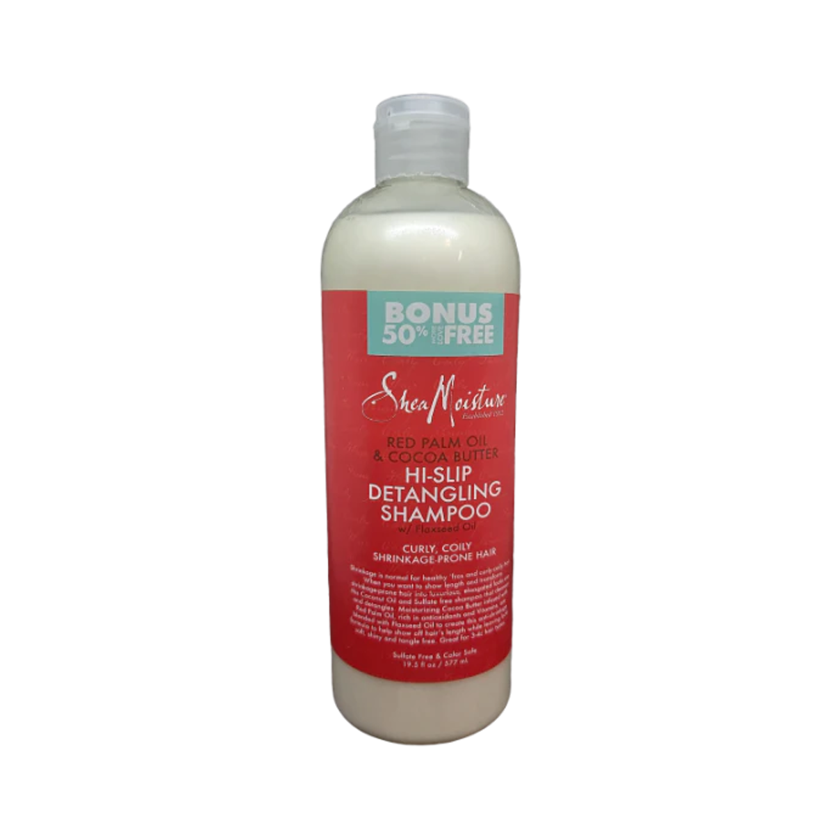 Shampoing démêlant à l'huile de palme rouge et au beurre de cacao Sheamoisture Hi-Slip 577 ml