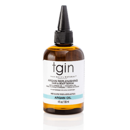 Sérum réparateur et corporel pour cheveux naturels à l'huile d'argan de Tgin, 118 ml