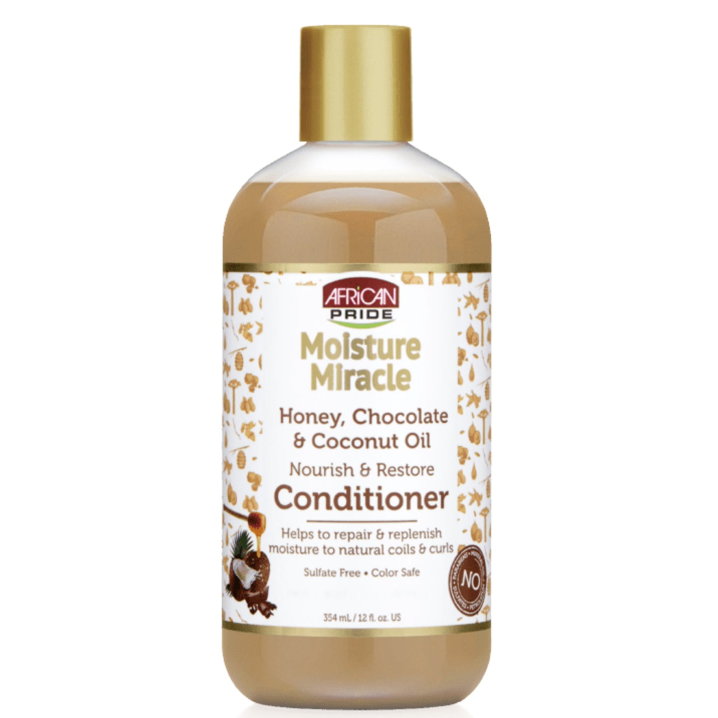 Après-shampooing Moisture Miracle au miel, au chocolat et à l'huile de coco African Pride 16 oz