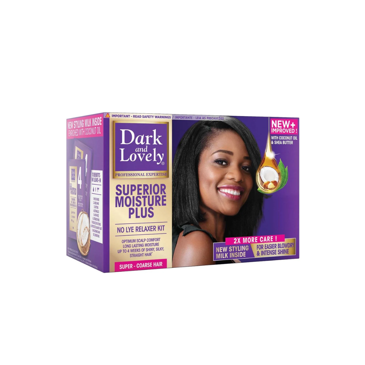 Défrisant sans soude Dark And Lovely Moisture Plus, idéal pour les cheveux épais